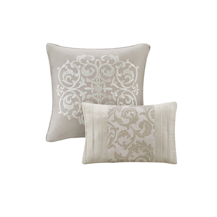 Embroidered 8 Piece Comforter Set Doba