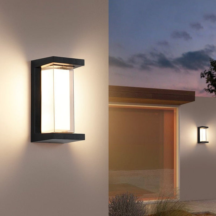 Emil Outdoor Wall Lamp - B - 4.9" x 10.2" / 12.5cm x 26cm - 30W / White (6000K) - Radar Motion Sensor - Level Decor
