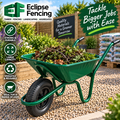 Endurance Heavy-Duty Wheelbarrow – 90L Professional Barrow-Eclipse Fencing