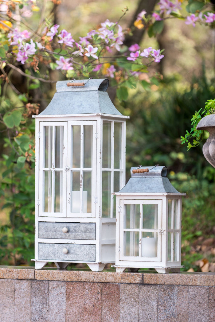 Evelyn Hurricane Lantern Set Doba