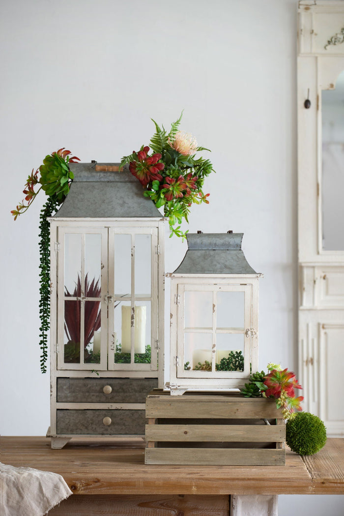Evelyn Hurricane Lantern Set Doba