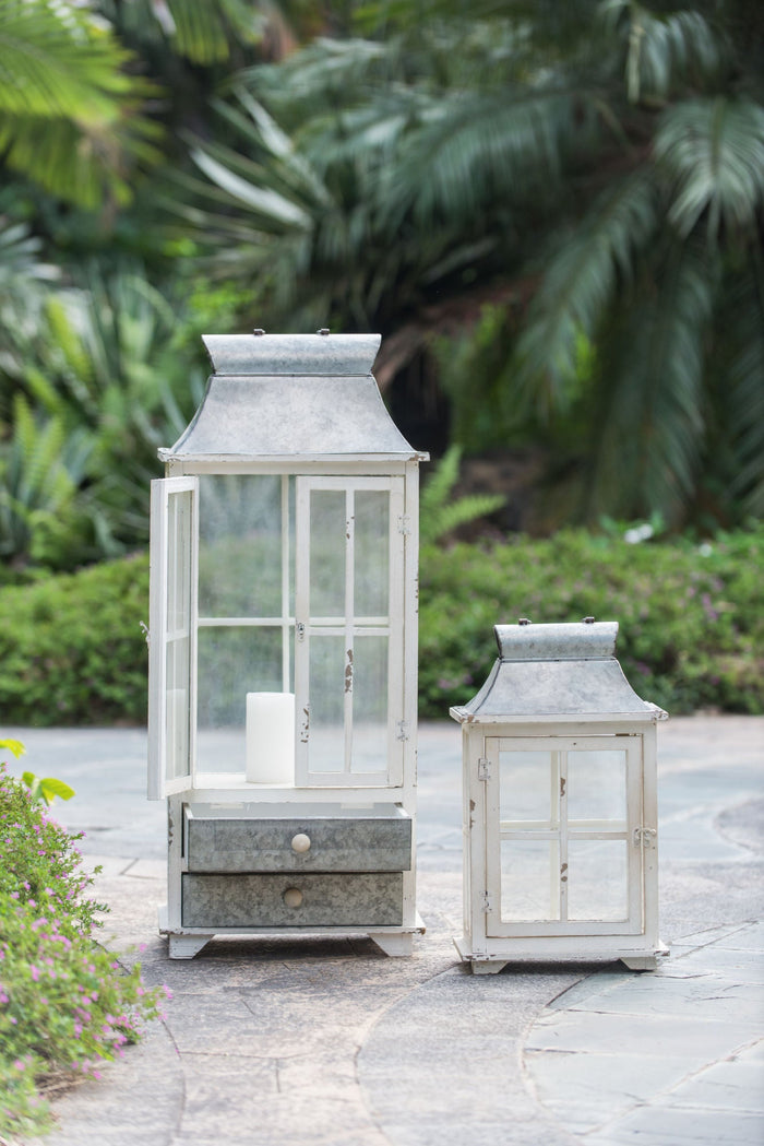 Evelyn Hurricane Lantern Set Doba