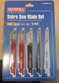 Faithfull 10-Piece 150mm Sabre Saw Blade Set – Precision, Versatility & Durability-Eclipse Fencing