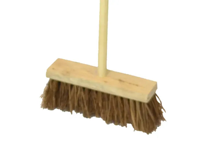 Faithfull Bassine/Cane Flat Broom 325mm / 13"-Eclipse Fencing