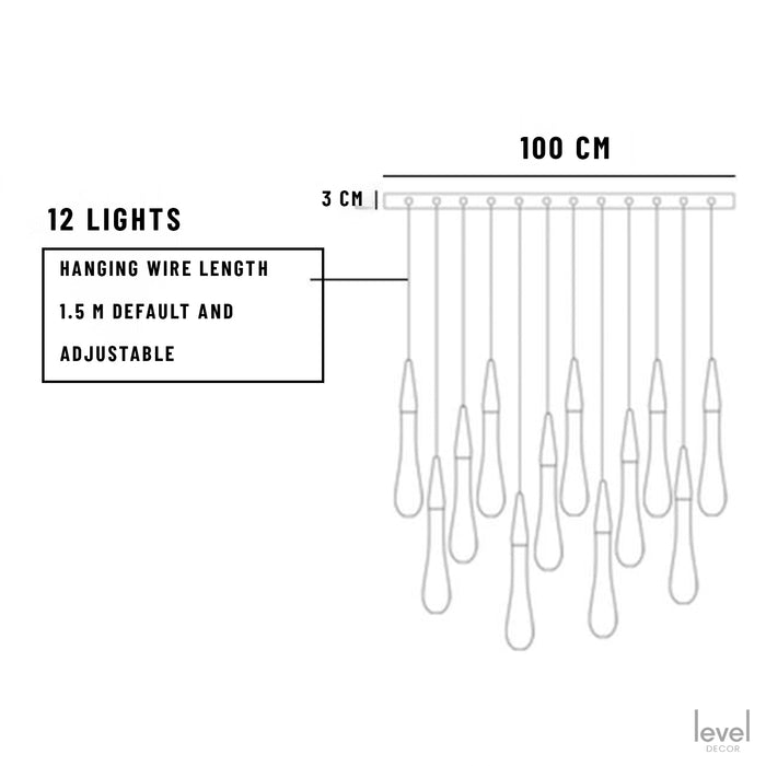 12 Lights 2 / Gold bronze