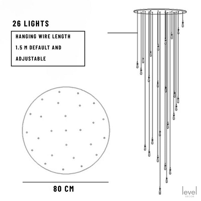 26 Lights / Gold bronze
