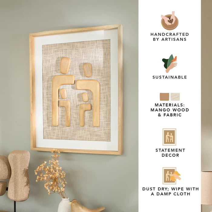 Family Portrait Wooden Wall Panel