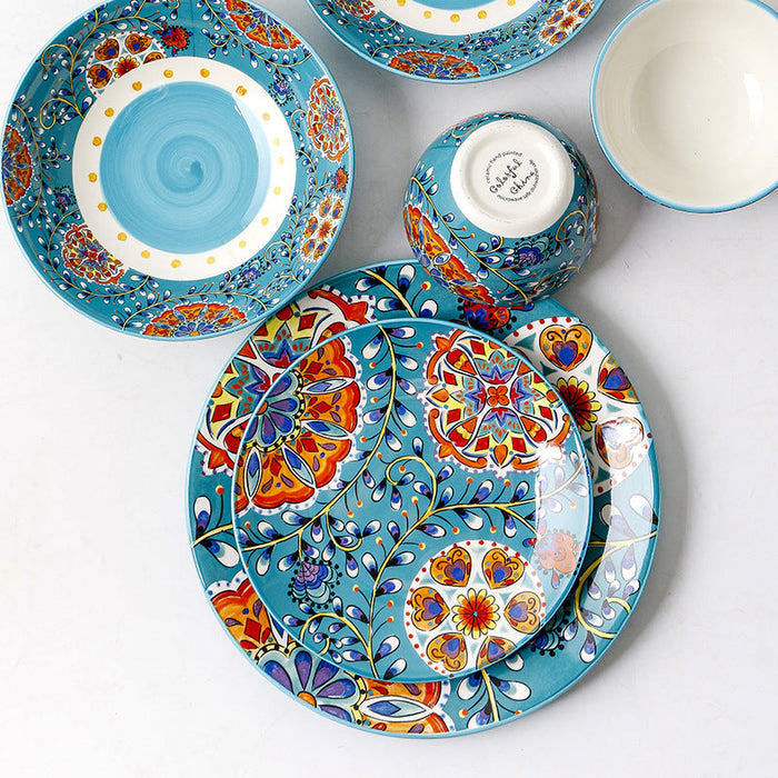 Fancy Peacock Ceramic Tableware Collection Modern Luxuries Inc.