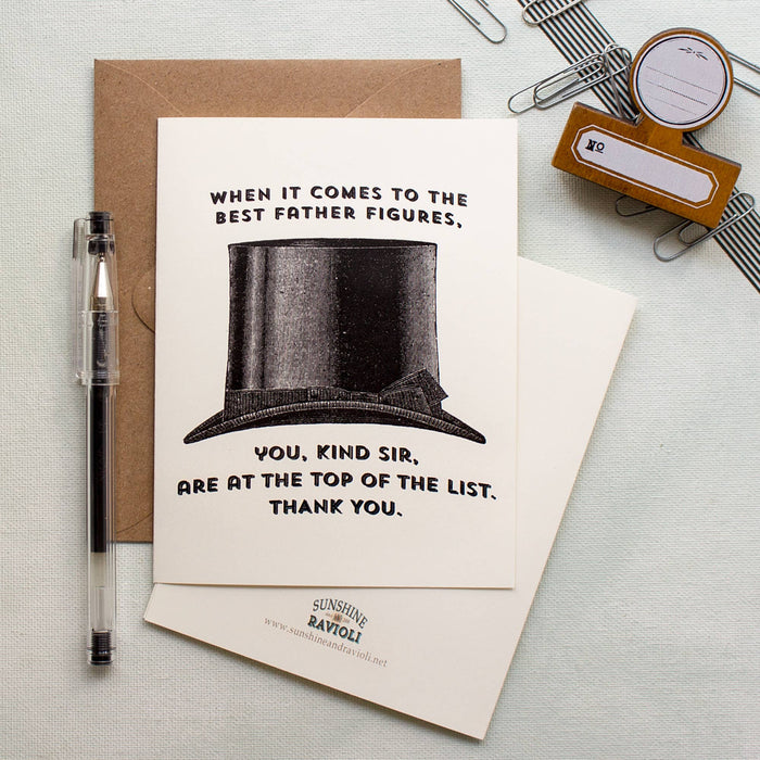 Father's Day (or Any Day) Card: Top Hot Father Figure