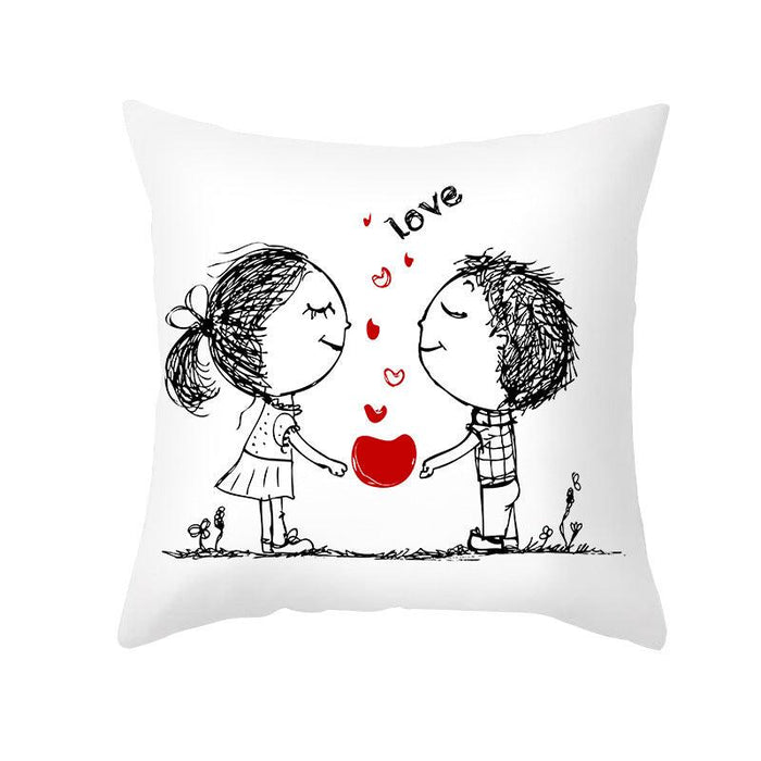 First Crush Throw Pillow Cover Set - Divine Heart L.A.