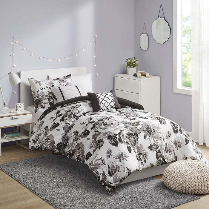 Floral Print Comforter Set Doba