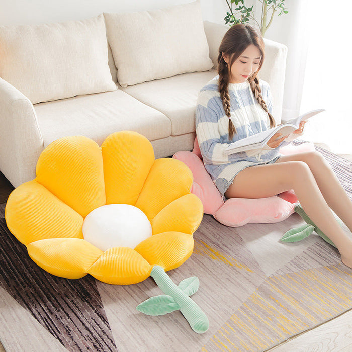 Flower Patch Throw Pillow Collection Cool Chickadee