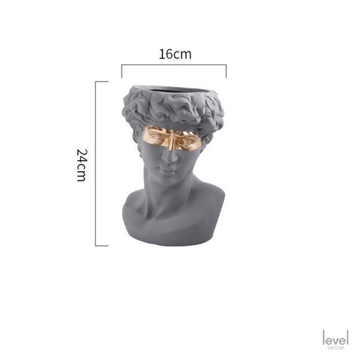 Flower Pot David Resin Statues Vase - Level Decor