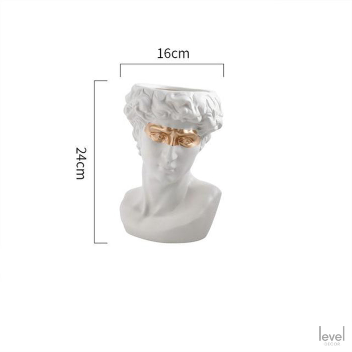 Flower Pot David Resin Statues Vase - Level Decor