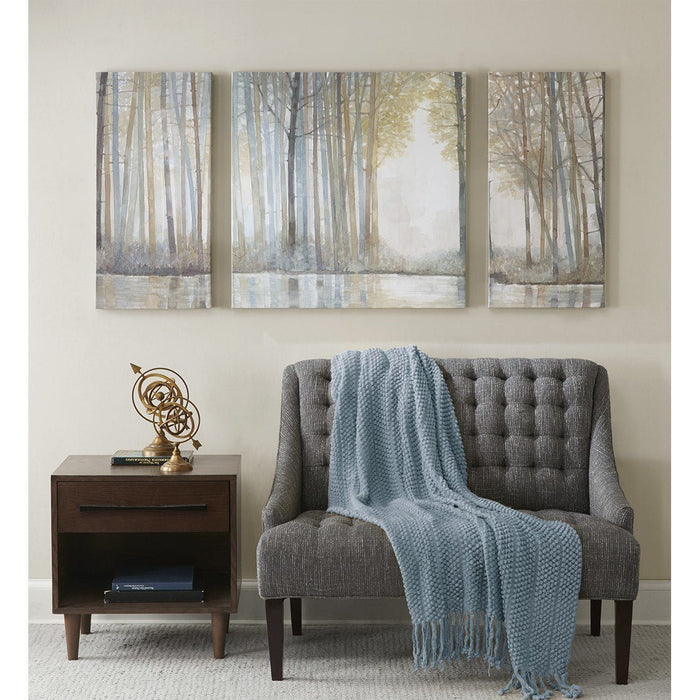 Forest Reflections Triptych 3-piece Canvas Wall Art - Divine Heart L.A.