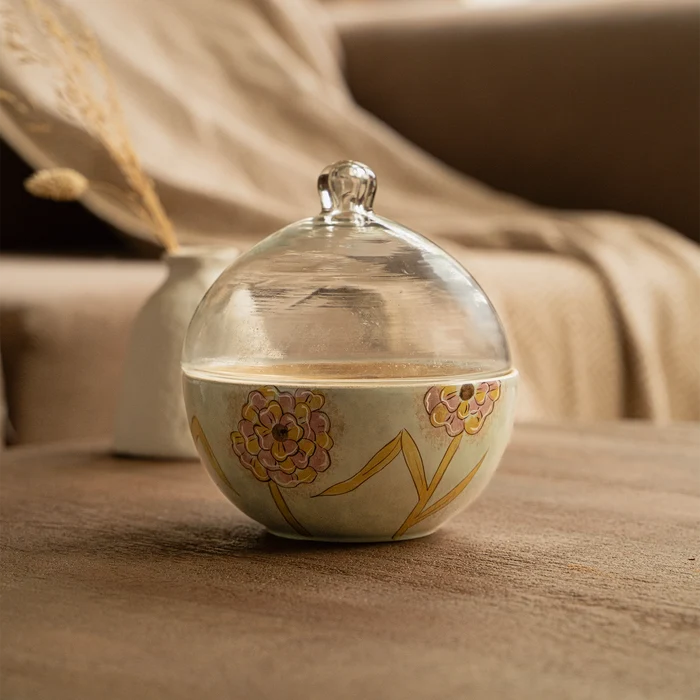 Forever Blooms Bowl with Cloche