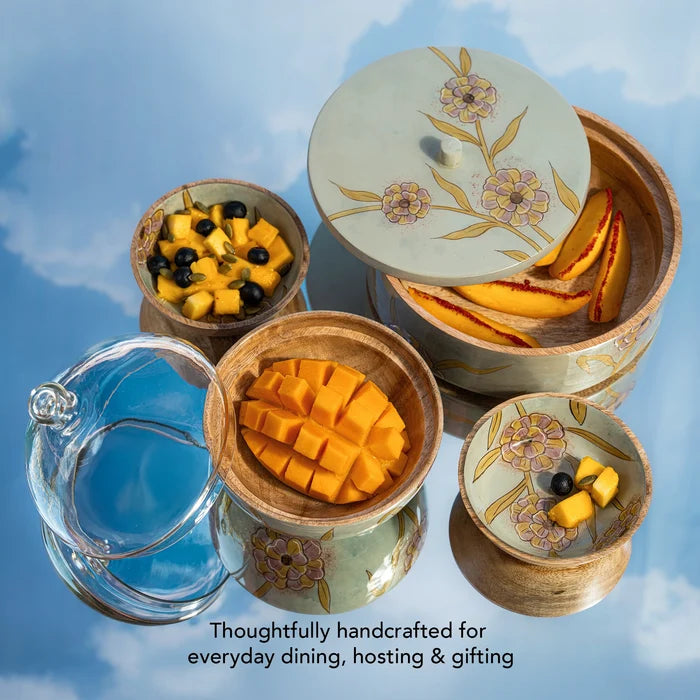 Forever Blooms  Serving Bowl with Lid