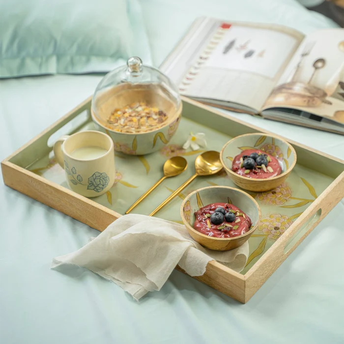 Forever Blooms  Tray Set of 3