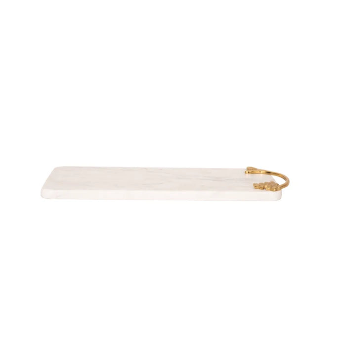 Frangipani Marble & Metal Platter