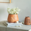 Frangipani terracotta vase large