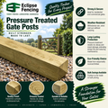 Gate Posts Pressure Treated – Strong, Durable & Weather-Resistant-Eclipse Fencing