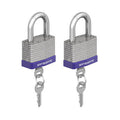 GATEMATE® 50mm Laminated Steel Padlock – Keyed Alike (Pack of 2) – Durable & Secure-Eclipse Fencing