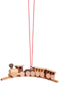 German Christmas Ornament: Train Natural