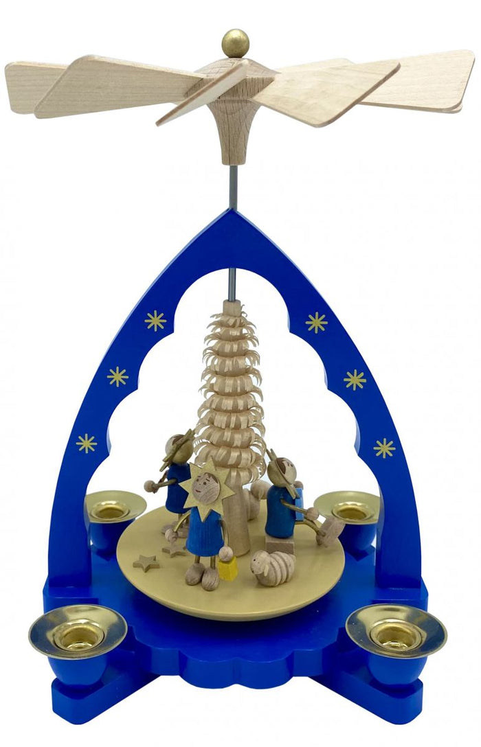German Christmas Pyramid: Star Trio