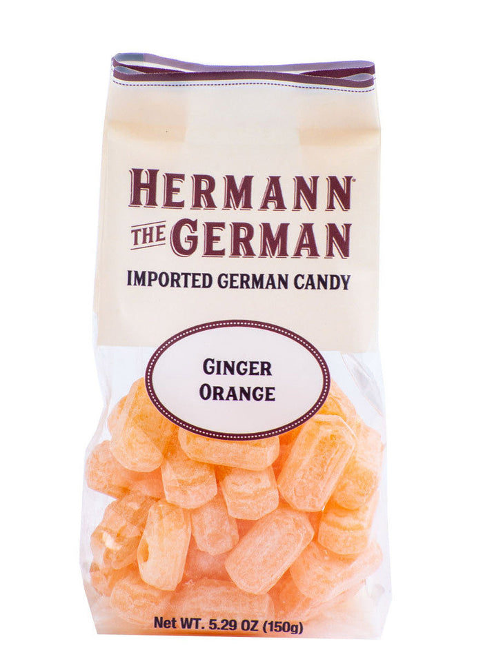 German Hard Candies: Ginger Orange