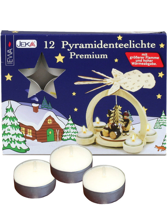 German Pyramid: Small Nativity Tea Light
