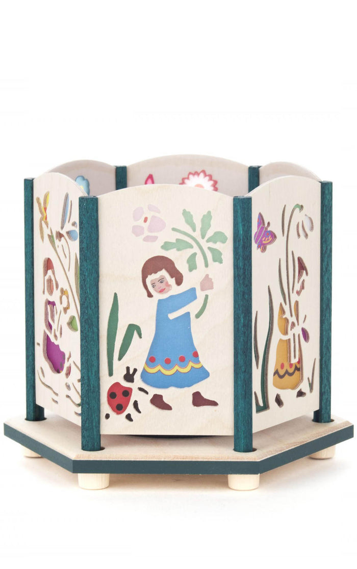 German Tea Light Luminary: Spring & Summer Scenes