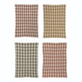 Gingham Waffle Weave Kitchen Towels