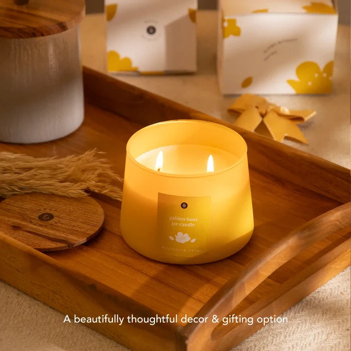 Golden hour jar candle - magnolia candle