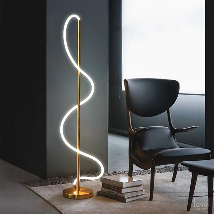 Golden White Suspension Light - Level Decor