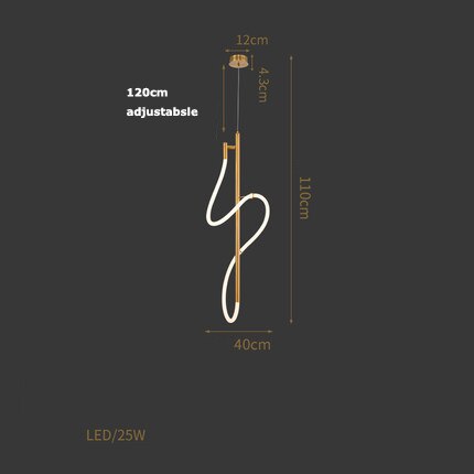Golden White Suspension Light - Dia 40cm / Gold - Level Decor
