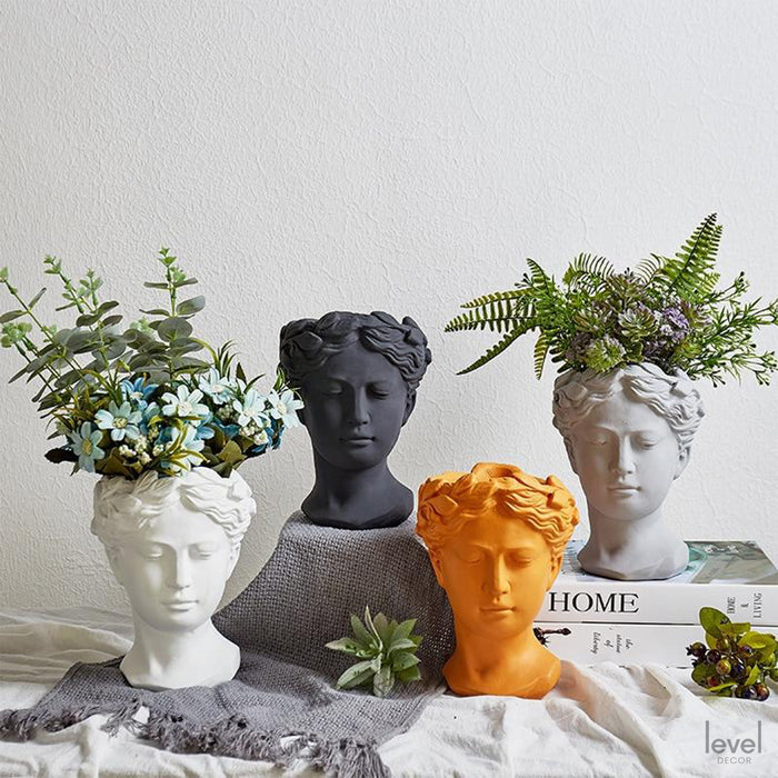 Greek Goddess Flower Vase - Level Decor
