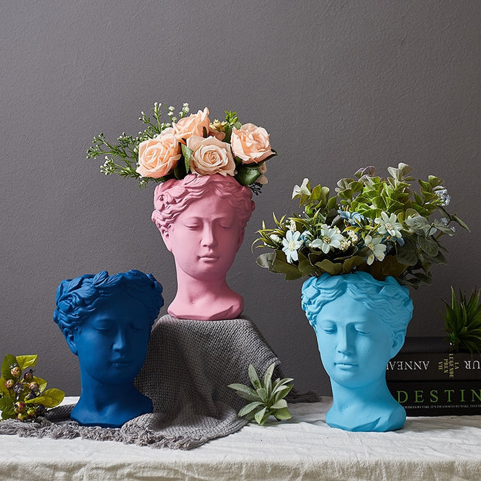 Greek Goddess Flower Vase - Level Decor