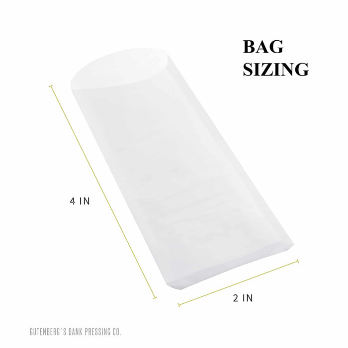 Gutenberg’s Dank Pressing Co. 2" x 4" Rosin Press Bags