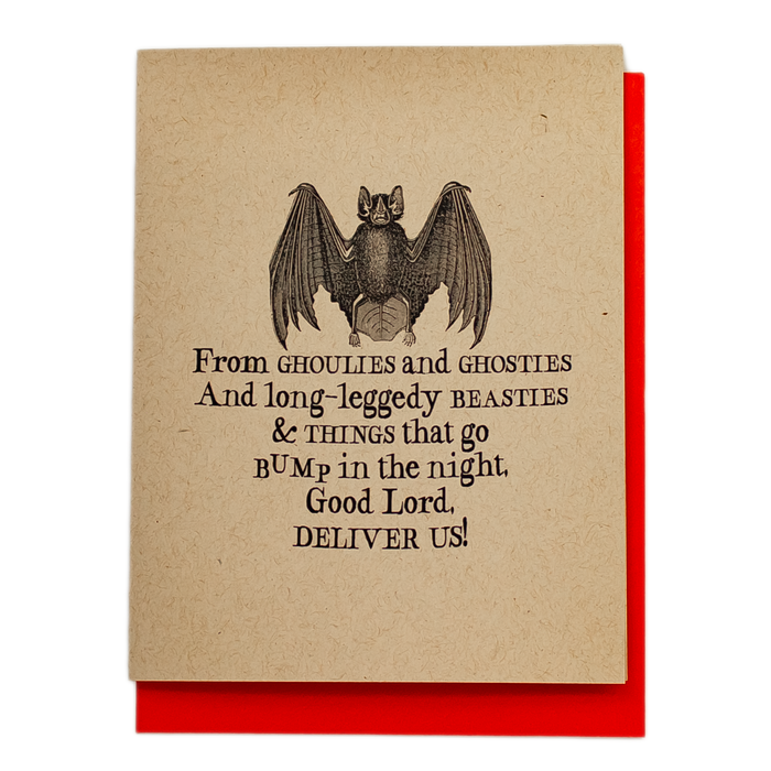 Hallowe'en Card: Black Bat