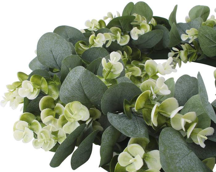 Harmony in Peace Faux Eucalyptus Wreath Modern Farmhouse