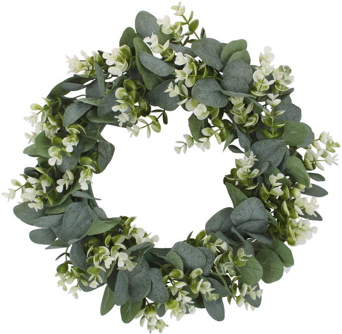 Harmony in Peace Faux Eucalyptus Wreath Modern Farmhouse
