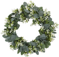 Harmony in Peace Faux Eucalyptus Wreath Modern Farmhouse