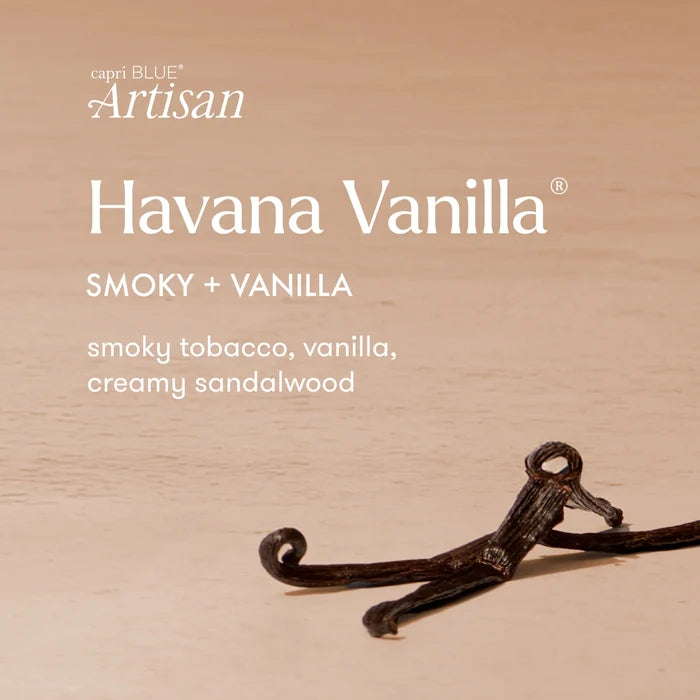 Havana Vanilla  Artisan Cafe Capri Collection Candle 8 oz