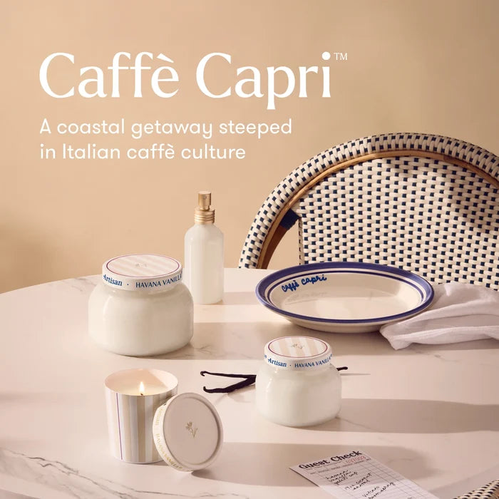 Havana Vanilla  Artisan Cafe Capri Collection Candle 8 oz