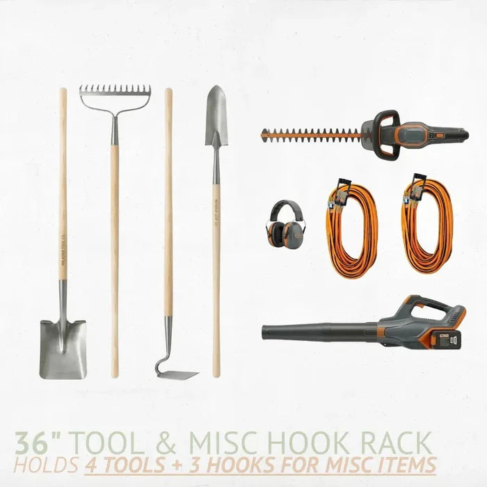 Heavy - Duty Garage Tool and Misc. Hook Rack - HangThis Up