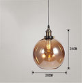 Hemingway Industrial Smoked Glass Suspended Light - Divine Heart L.A.