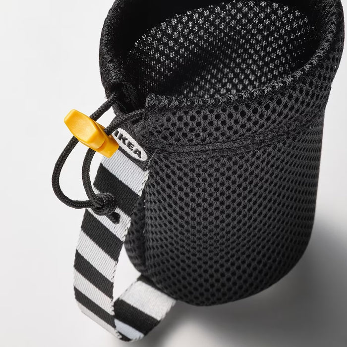 HOPTRASSLA Bottle carrier, black, 6x15cm