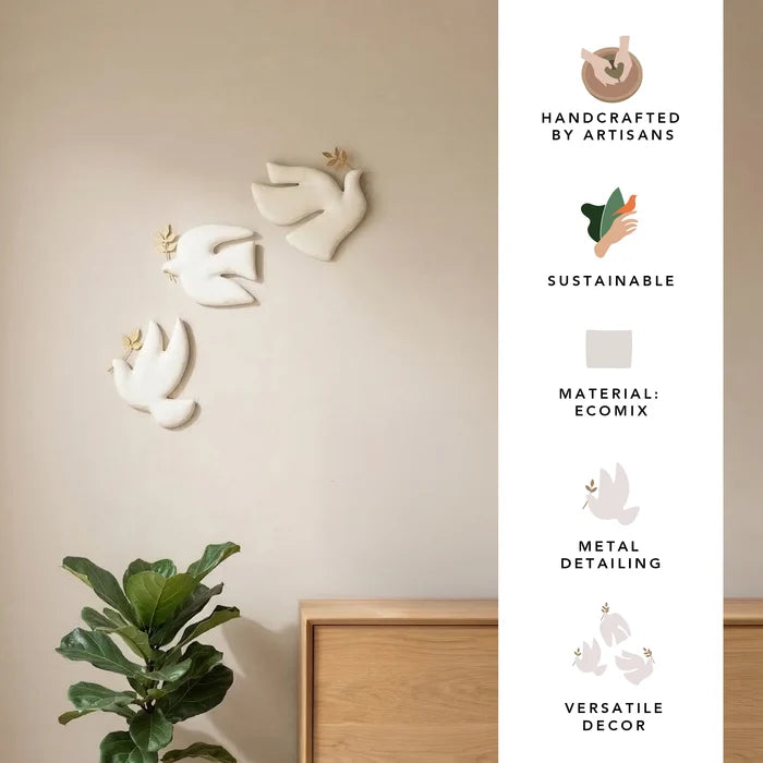 Horizon Ecomix Bird Wall Art - Set of 3