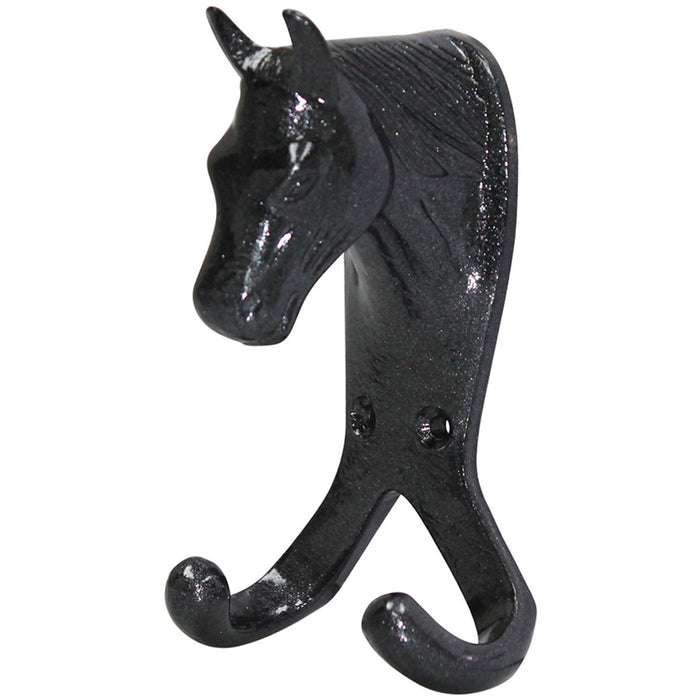 Horse Head Double Stable / Wall Hook | Decorative & Practical Equestrian Storage-Eclipse Fencing