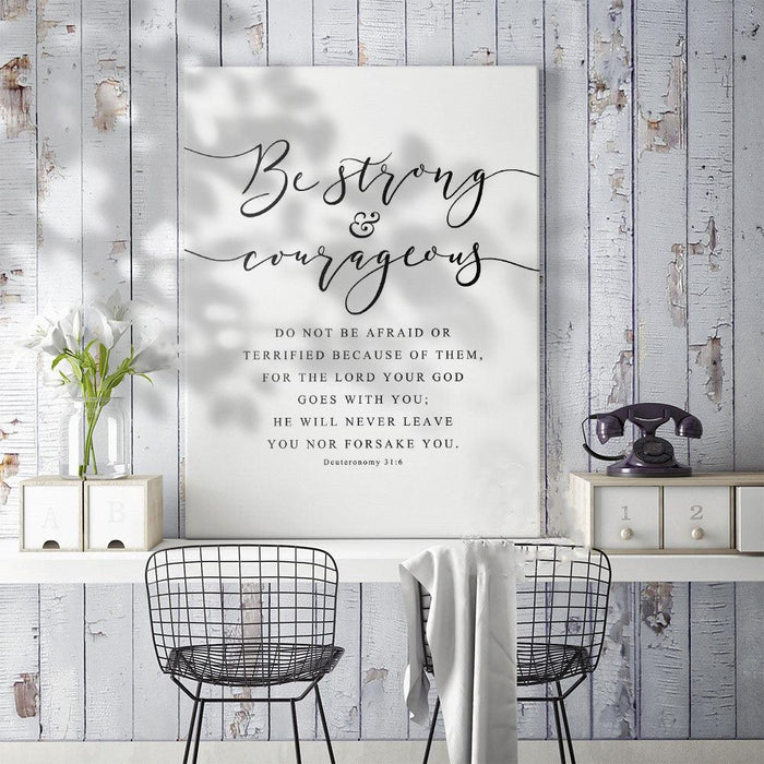 Inspirational Scripture Wall Canvas - Divine Heart L.A.
